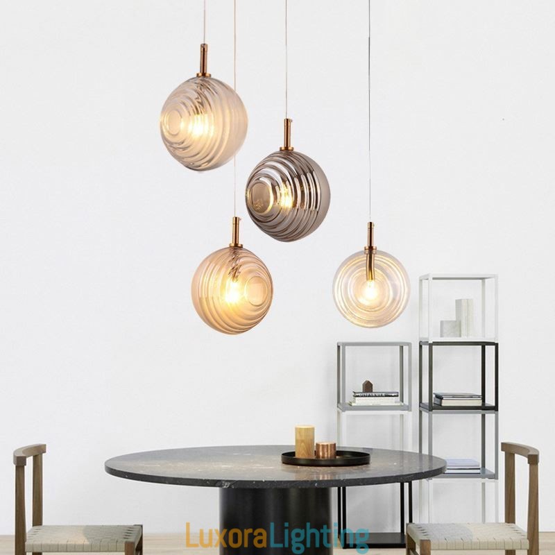 Designer Touch Decorative Glass Pendant Light Creative Glass Globe Loft
