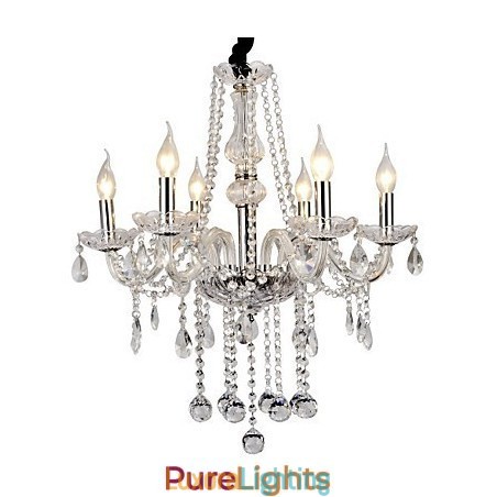 Designer Touch Decorative Modern Contemporary Crystal Electroplated Metal Chandelier