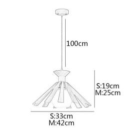 Designer Touch Decorative Simple Style Wood Pendant Light Fixture