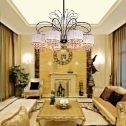 Designer Touch Decorative Modern Contemporary Crystal Chrome Metal Chandelier