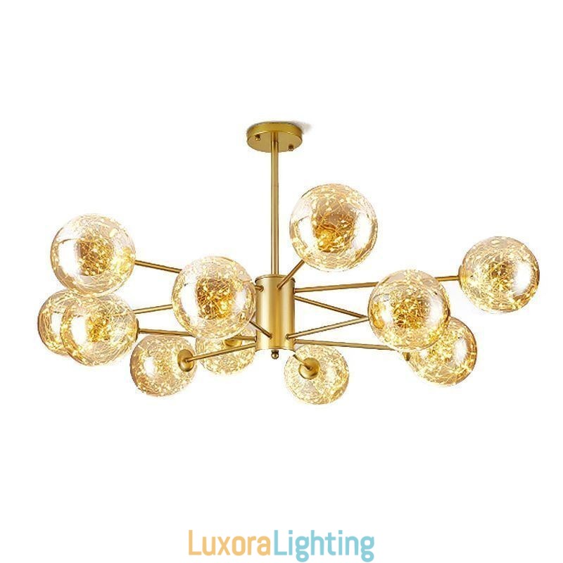 Designer Touch Decorative Magic Bean Pendant Light Nordic Style Glass Ball Gypsophila Pendant Light