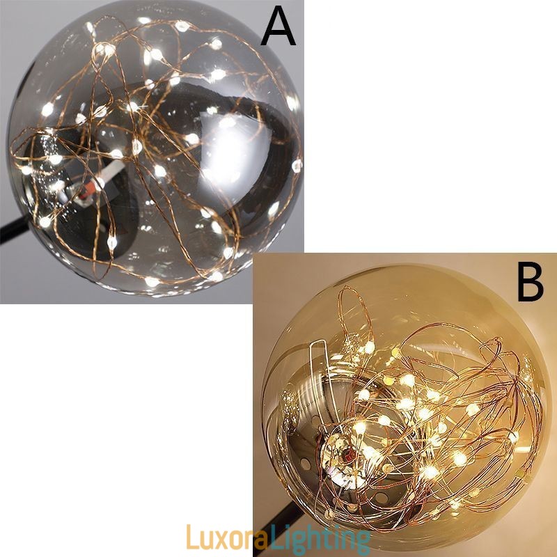 Designer Touch Decorative Magic Bean Pendant Light Nordic Style Glass Ball Gypsophila Pendant Light