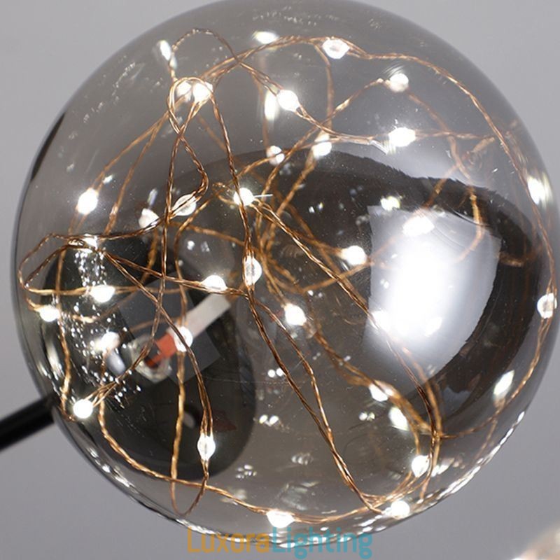 Designer Touch Decorative Magic Bean Pendant Light Nordic Style Glass Ball Gypsophila Pendant Light