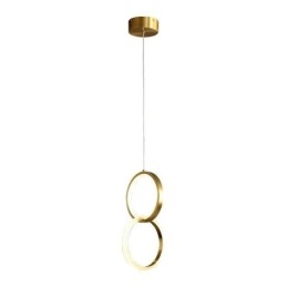 Designer Touch Decorative Pendant Light Brass Rings Light Fixture