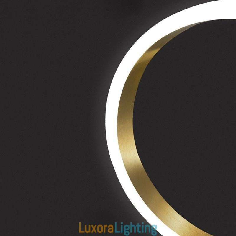 Designer Touch Decorative Pendant Light Brass Rings Light Fixture