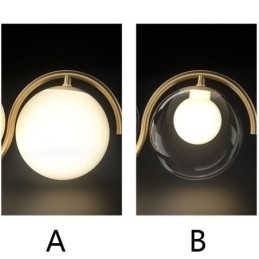 Designer Touch Decorative Modern Glass Globe Pendant Light Minimalist Light Fixture