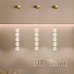 Designer Touch Decorative Pendant Light Acrylic Beaded Lighting