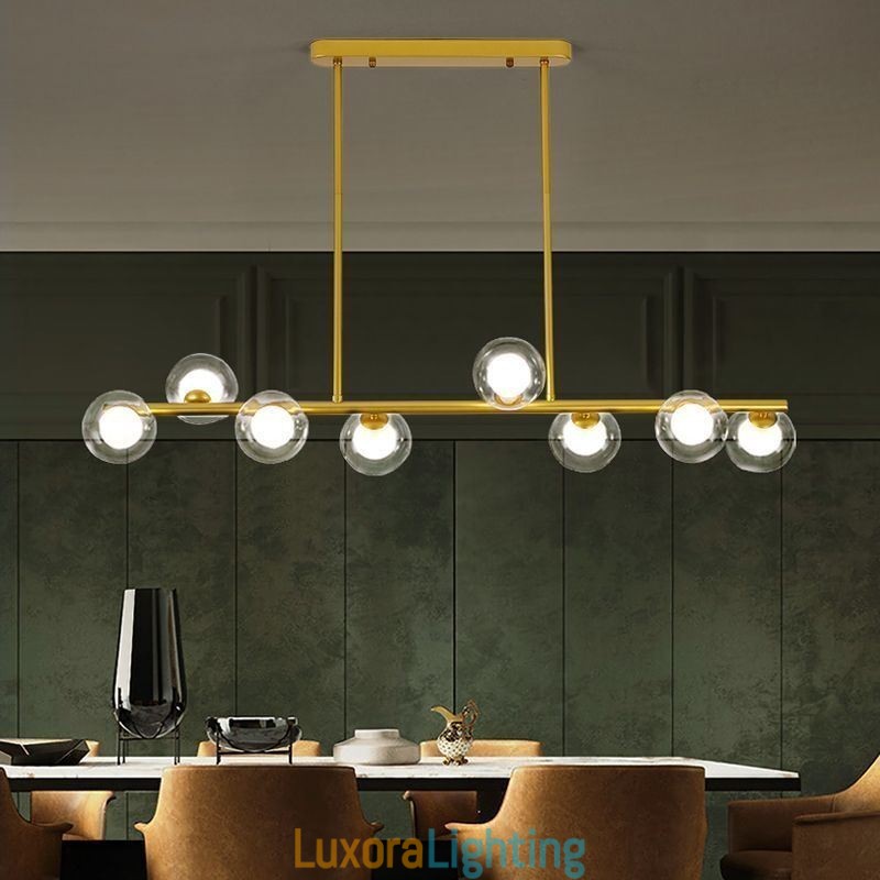 Designer Touch Decorative Chandelier Glass Globe Horizontal Type Pendant Light
