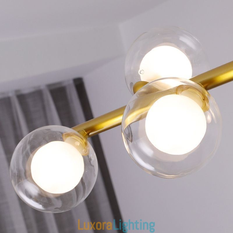 Designer Touch Decorative Chandelier Glass Globe Horizontal Type Pendant Light