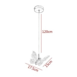 Designer Touch Decorative Pendant Light Acrylic Butterfly Ceiling Light Fixture