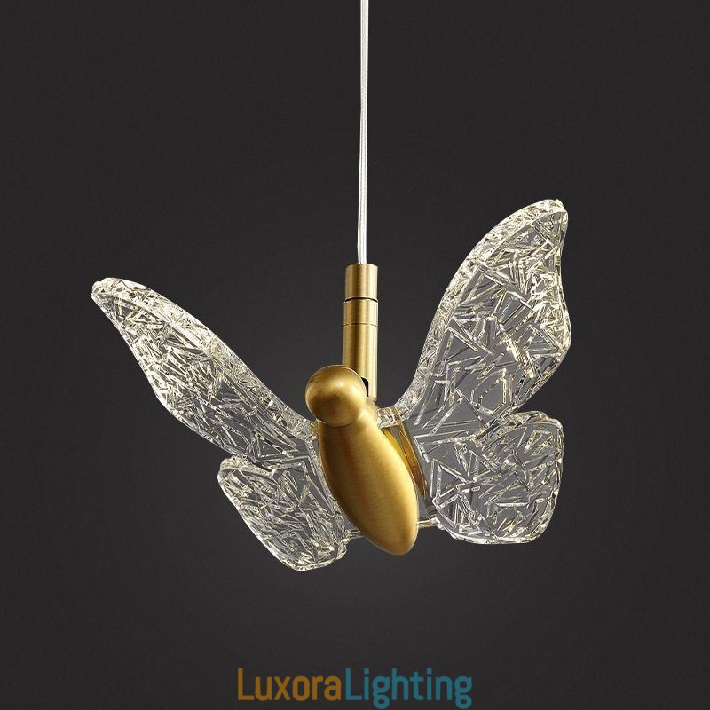 Designer Touch Decorative Pendant Light Acrylic Butterfly Ceiling Light Fixture