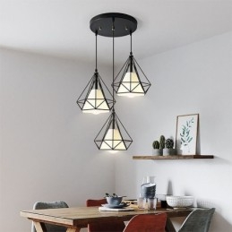 Designer Touch Decorative Diamond Shaped Pendant Light Modern Minimalist Light Fixture