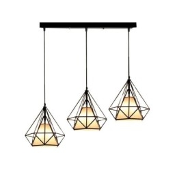 Designer Touch Decorative Diamond Shaped Pendant Light Modern Minimalist Light Fixture