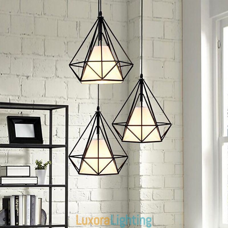 Designer Touch Decorative Diamond Shaped Pendant Light Modern Minimalist Light Fixture