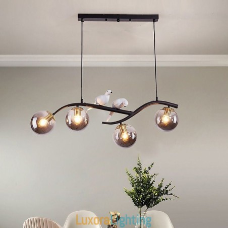 Designer Touch Decorative Modern Minimalist Branch Pendant Light 4 Lamp Light