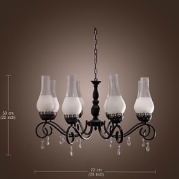 Designer Touch Decorative Traditional Classic Candle Style Painting Chandelier