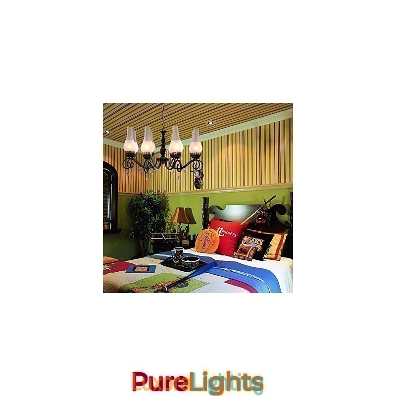 Designer Touch Decorative Traditional Classic Candle Style Painting Chandelier