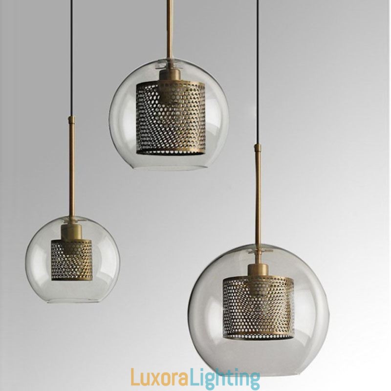 Designer Touch Decorative Minimalist Glass Cluster Pendant Light 3 Light Ceiling Light Island