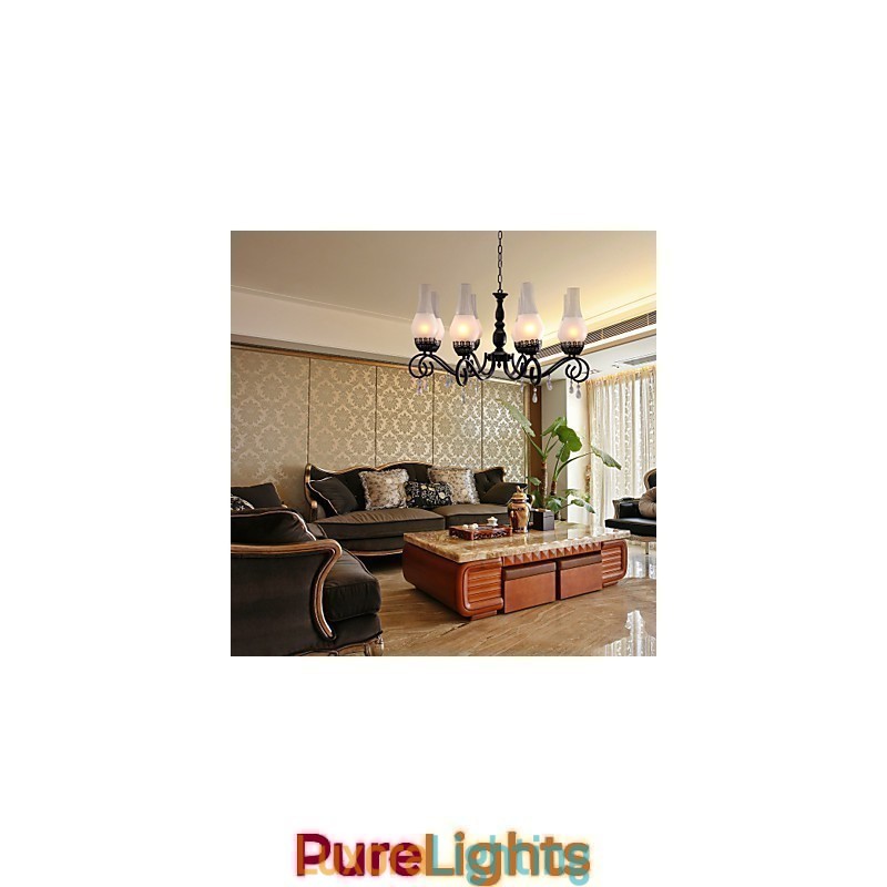 Designer Touch Decorative Traditional Classic Candle Style Painting Chandelier