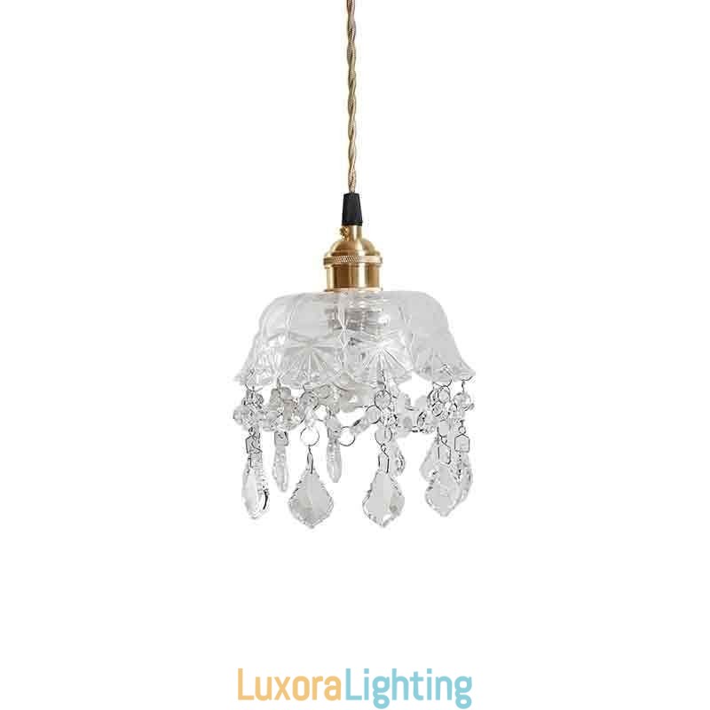 Designer Touch Decorative Elegant Glass Pendant Light Single Head Mini Pendant Light