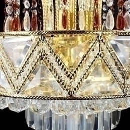 Designer Touch Decorative Traditional Classic Crystal Painting Metal Chandelier