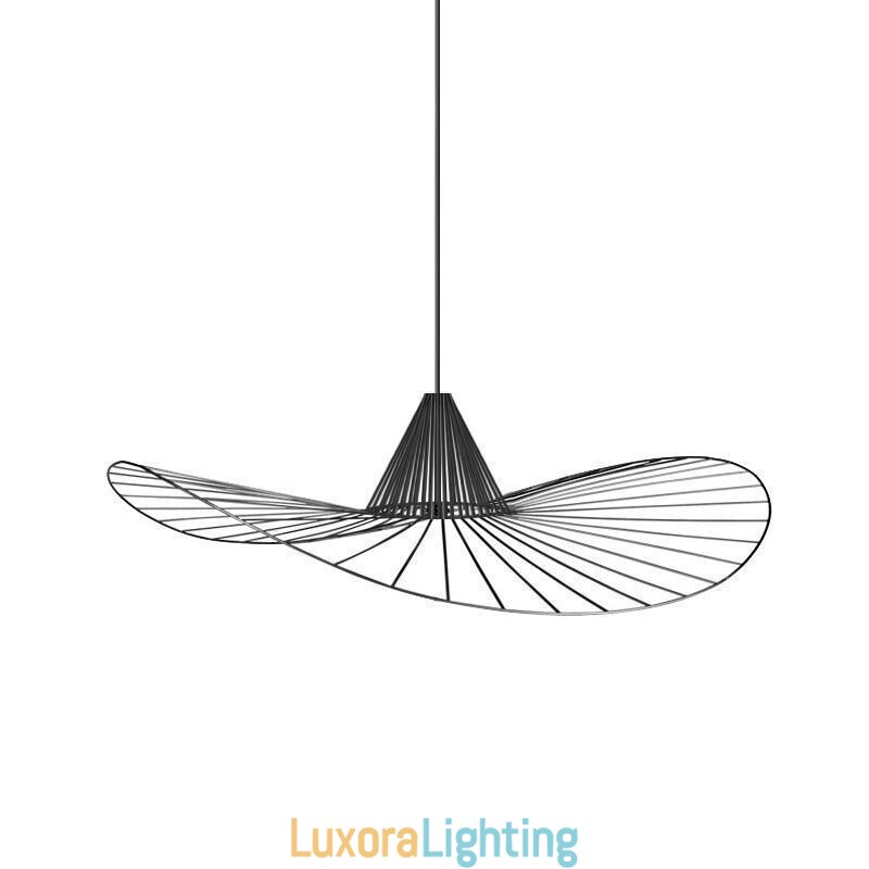 Designer Touch Decorative Iron Pendant Light Simple Straw Hat Lamp 1 Light