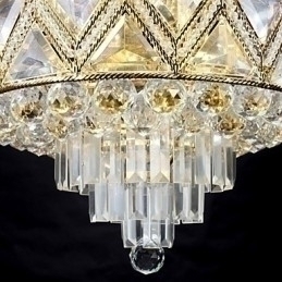 Designer Touch Decorative Traditional Classic Crystal Painting Metal Chandelier