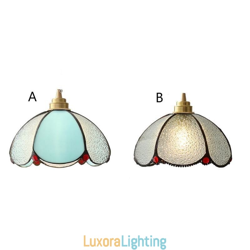 Designer Touch Decorative Minimalist Petal Glass Pendant Light Single Head Glass Pendant Lamp
