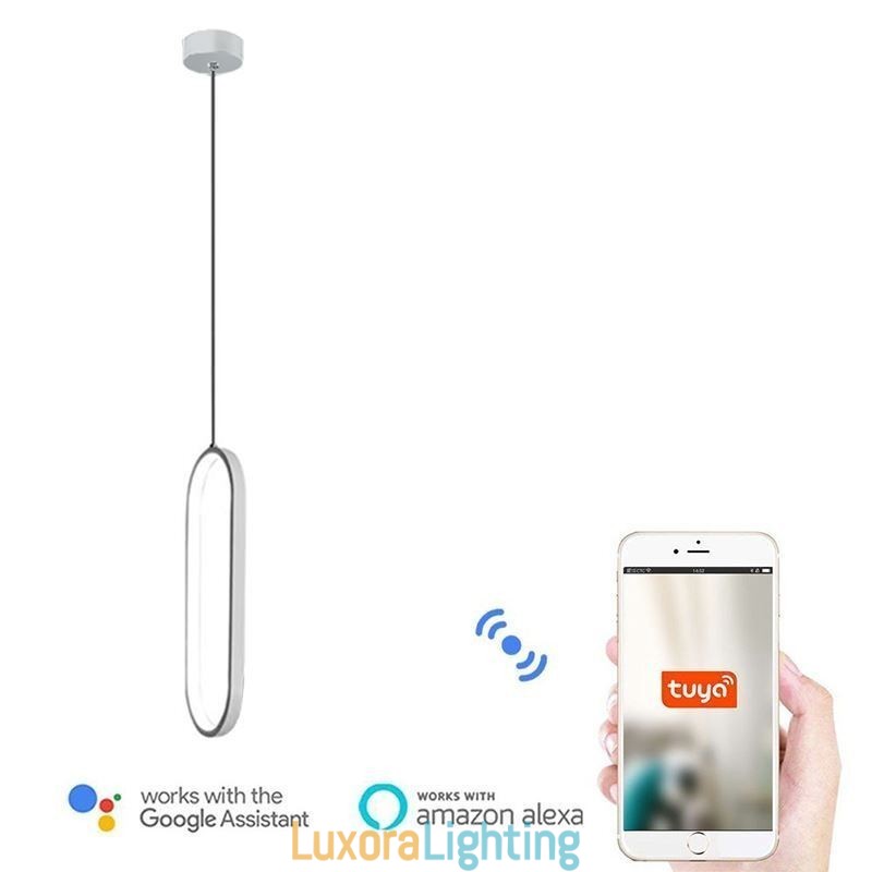 Designer Touch Decorative Oval Pendant Light Acrylic Light Fixture