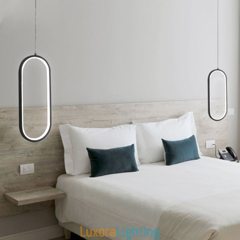 Designer Touch Decorative Oval Pendant Light Acrylic Light Fixture