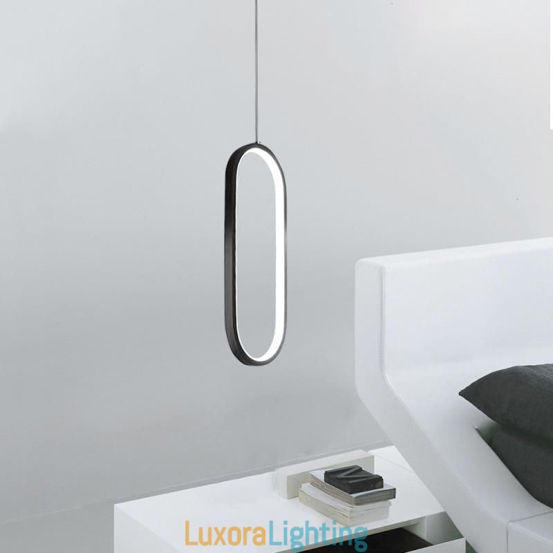 Designer Touch Decorative Oval Pendant Light Acrylic Light Fixture