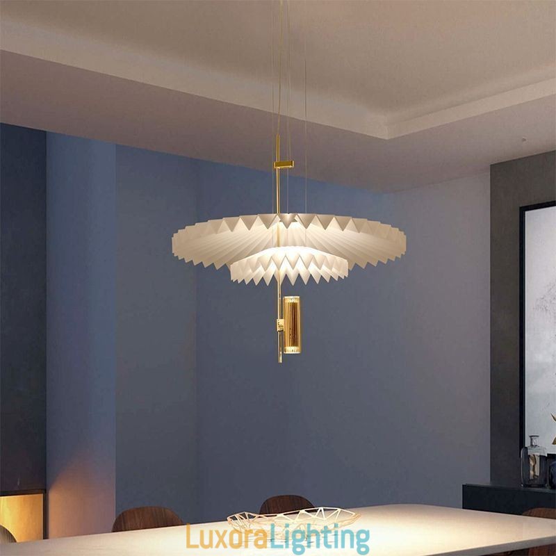 Designer Touch Decorative Modern Pleated Pendant Light Acrylic Lighting
