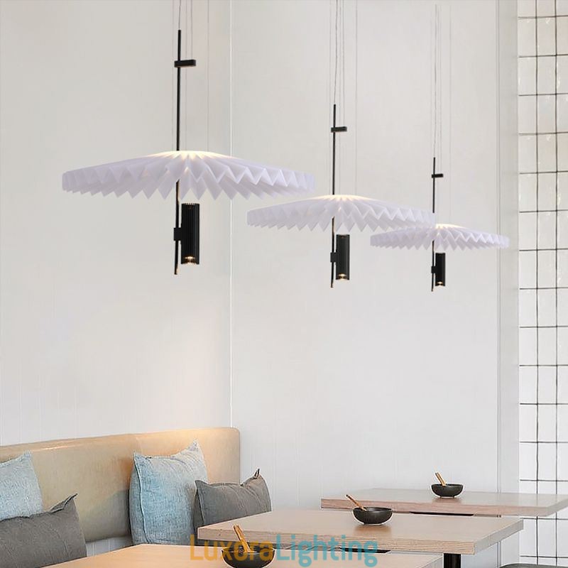Designer Touch Decorative Modern Pleated Pendant Light Acrylic Lighting