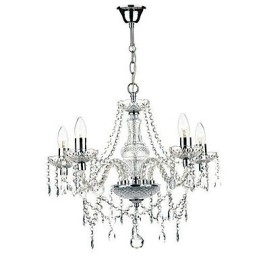 Designer Touch Decorative Traditional Classic Crystal Chrome Metal Chandelier