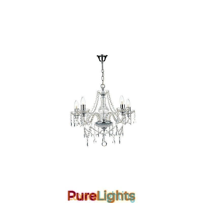 Designer Touch Decorative Traditional Classic Crystal Chrome Metal Chandelier