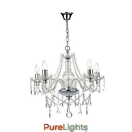 Designer Touch Decorative Traditional Classic Crystal Chrome Metal Chandelier