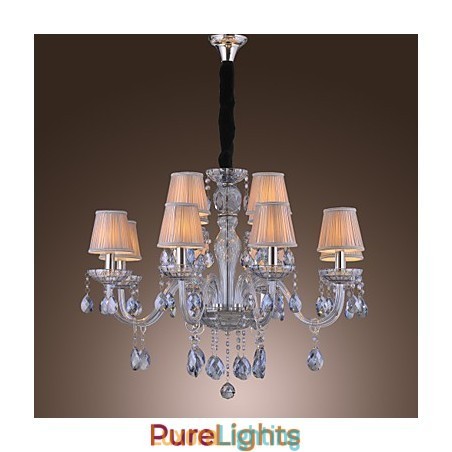 Designer Touch Decorative Traditional Classic Crystal Electroplated Glass Chandelier