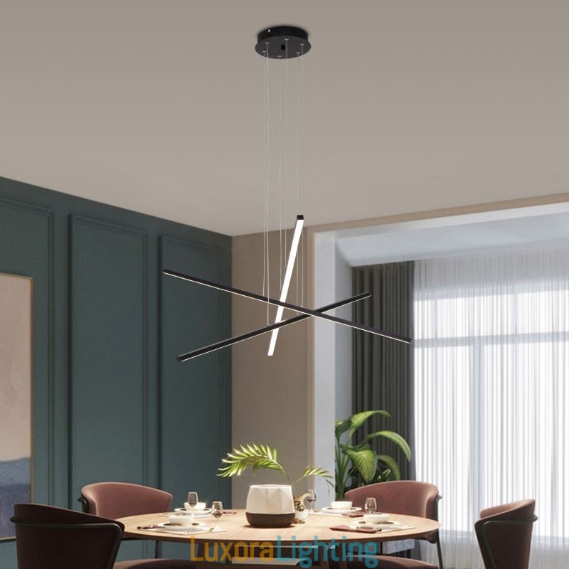 Designer Touch Decorative Linear Suspension Pendant Light Light Fixture