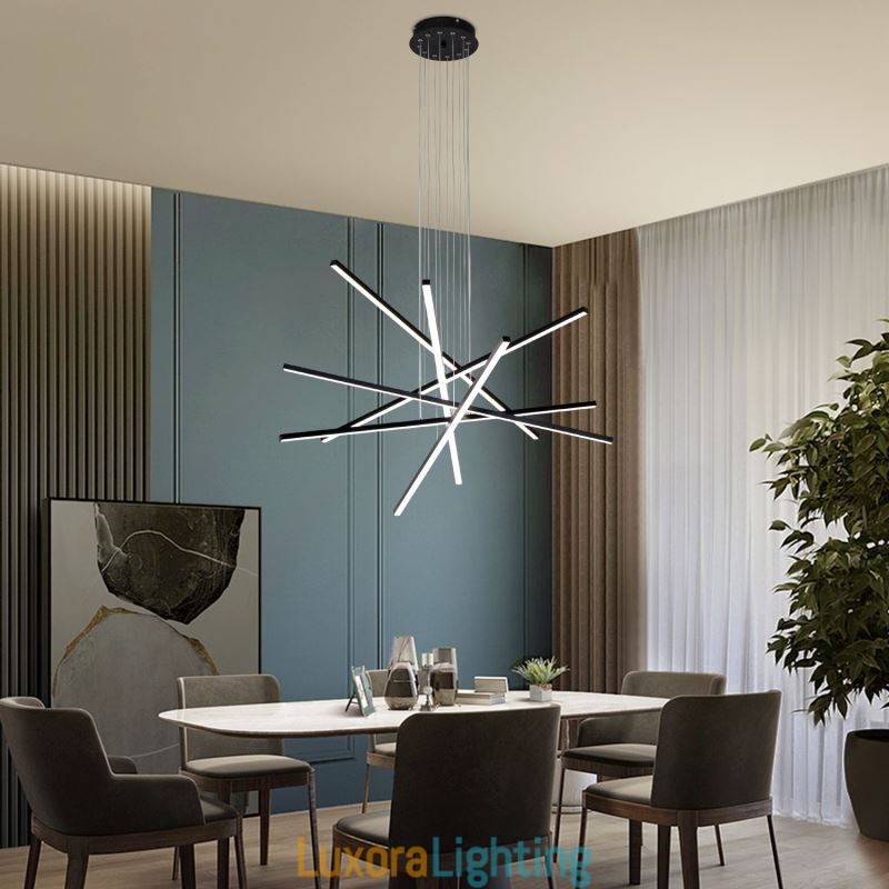 Designer Touch Decorative Linear Suspension Pendant Light Light Fixture