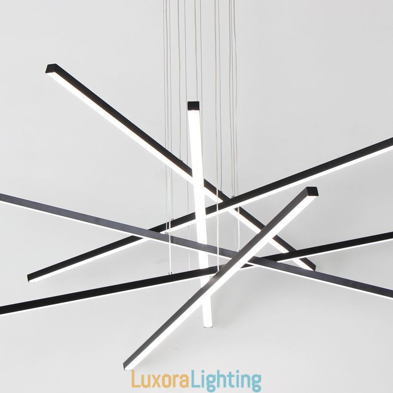 Designer Touch Decorative Linear Suspension Pendant Light Light Fixture