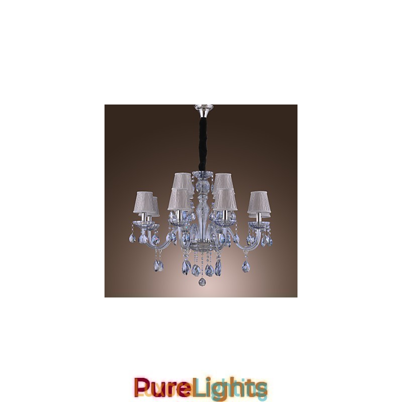 Designer Touch Decorative Traditional Classic Crystal Electroplated Glass Chandelier