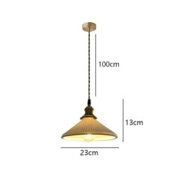 Designer Touch Decorative Japanese Style Ceramics Pendant Light Retro Pleated Pendant Lamp