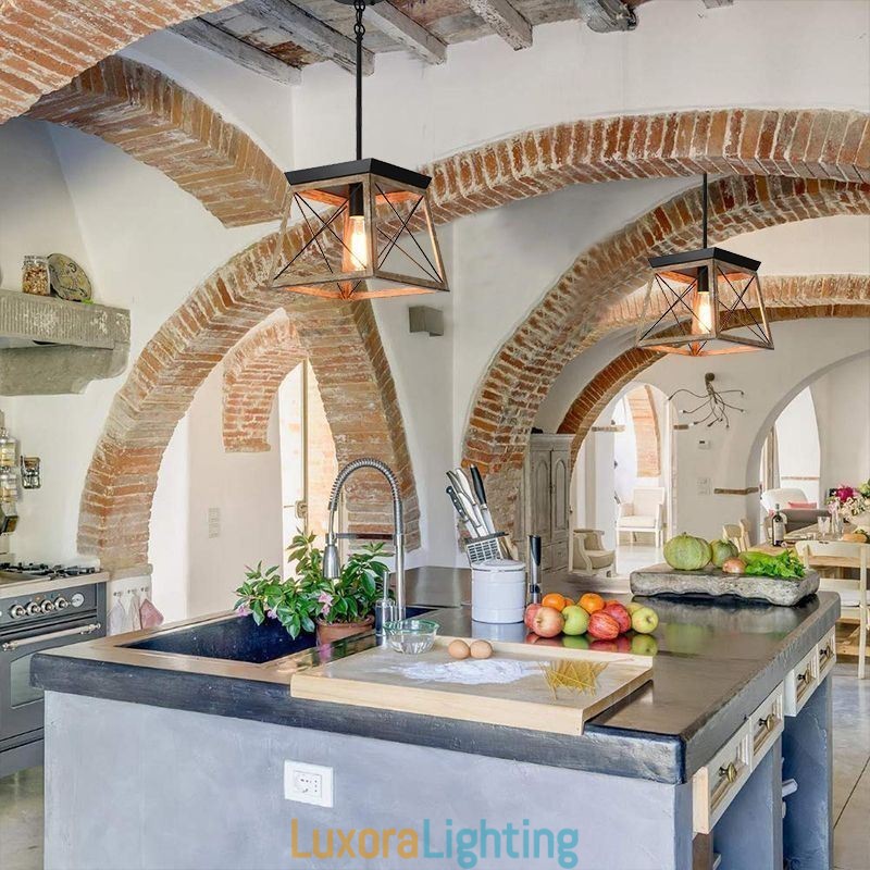 Designer Touch Decorative Vintage Style Single Light Pendant Light