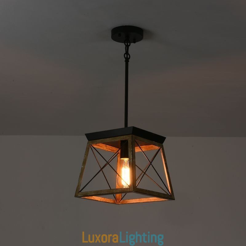 Designer Touch Decorative Vintage Style Single Light Pendant Light