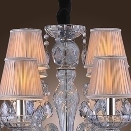 Designer Touch Decorative Traditional Classic Crystal Electroplated Glass Chandelier