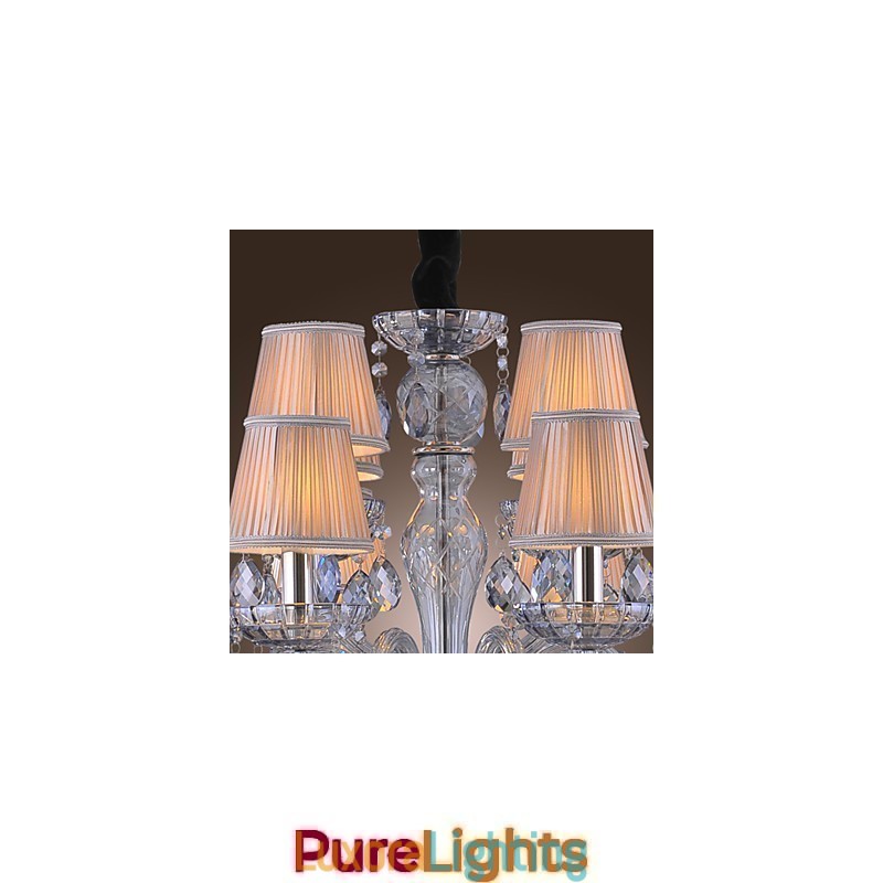 Designer Touch Decorative Traditional Classic Crystal Electroplated Glass Chandelier