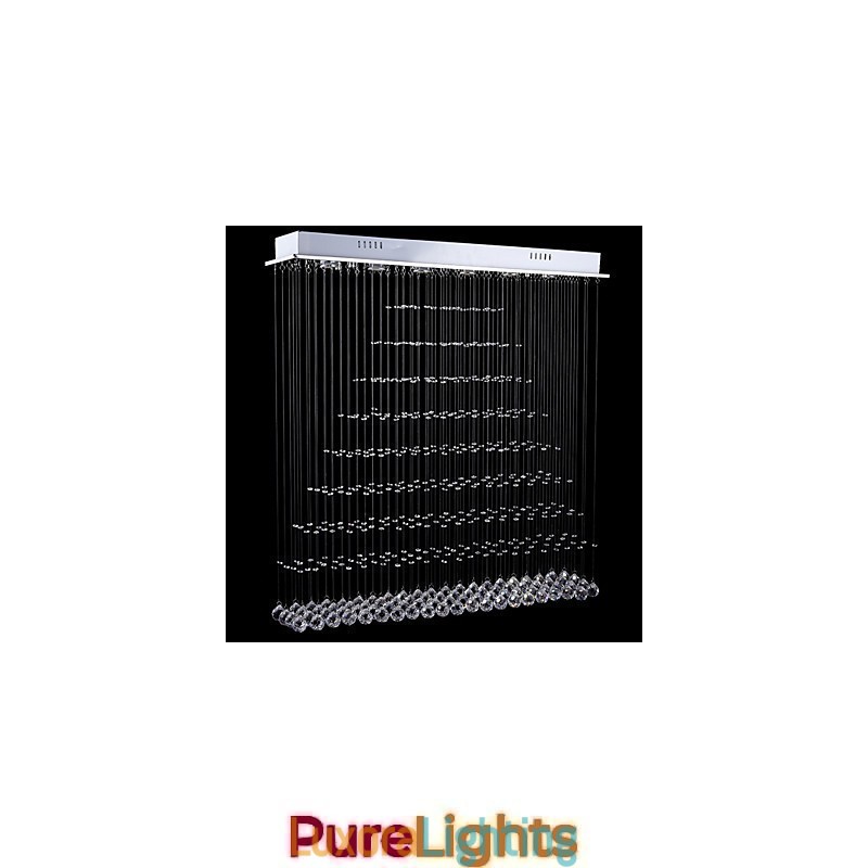 Designer Touch Decorative Rectangle Crystal Pendant Light Ceiling Chandelier Lighting Lamps Fixtures