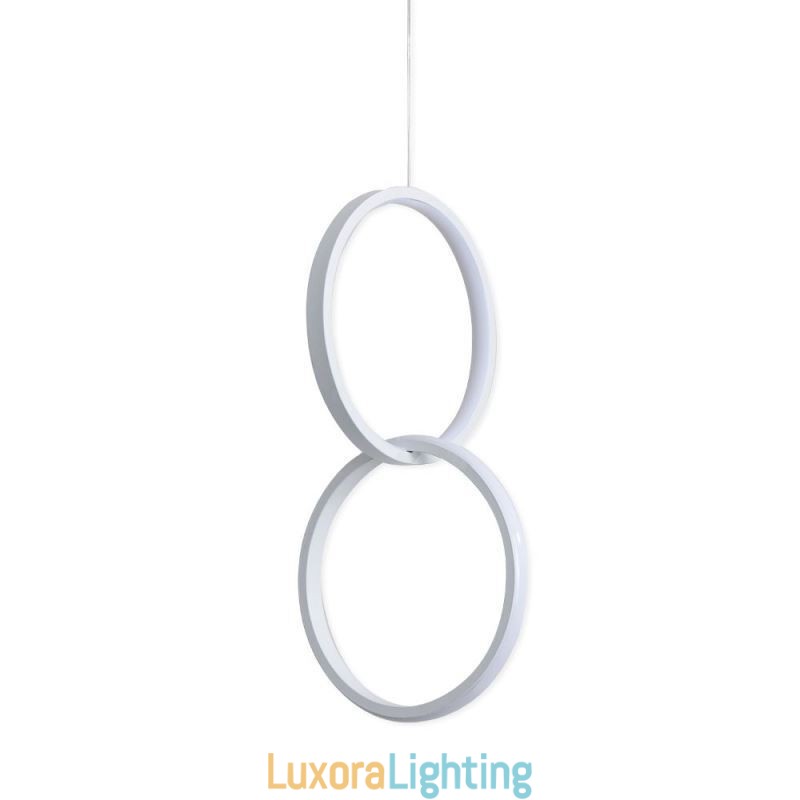 Designer Touch Decorative Mimimalist Double Ring Pendant Light