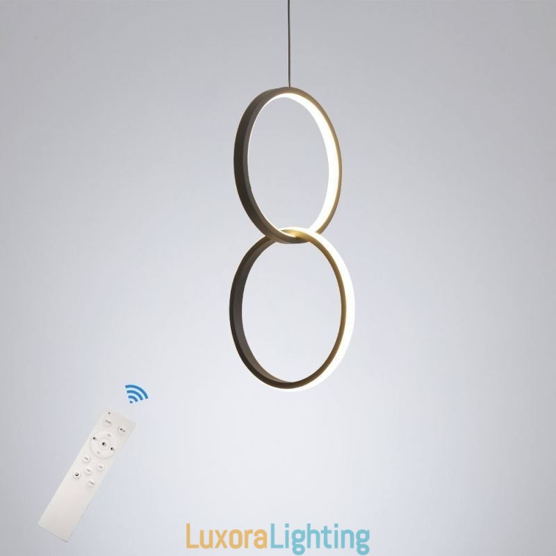 Designer Touch Decorative Mimimalist Double Ring Pendant Light