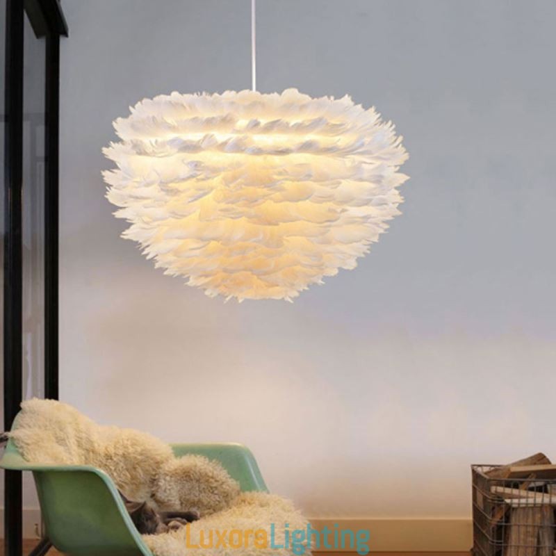 Designer Touch Decorative Pretty Feather Pendant Light Fixture